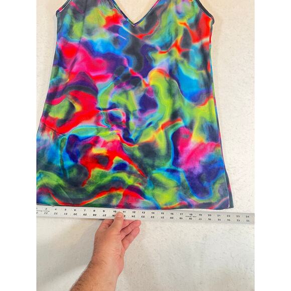 Hurley Nebula Mini-Dress Woman's Medium Multicolor Tye Dye Adjustable Straps - Picture 8 of 16